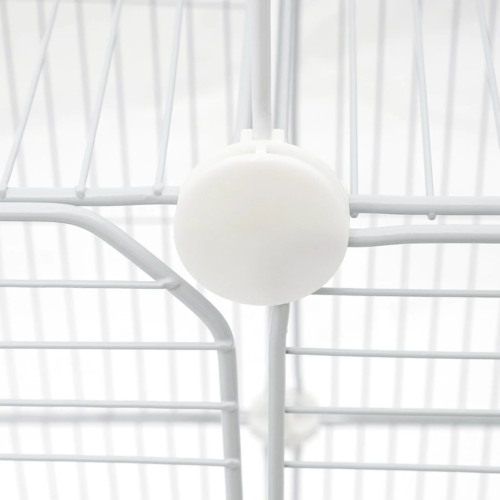 Large Bird Cage With Wheels Perches And Feeding Doors