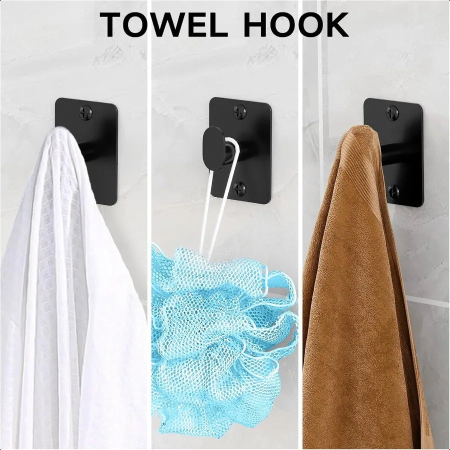 10 Pieces Bathroom Accories Set Bathroom Hardware Set 24 inch Towel Bar Towel Racks for Bathroom Robe Towel Hooks Toilet Paper