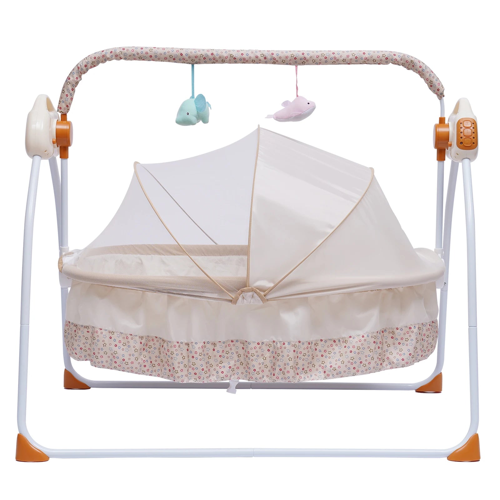 Electric Baby Cradle Auto Swing Rocker Cot Infant Sleeping Bed