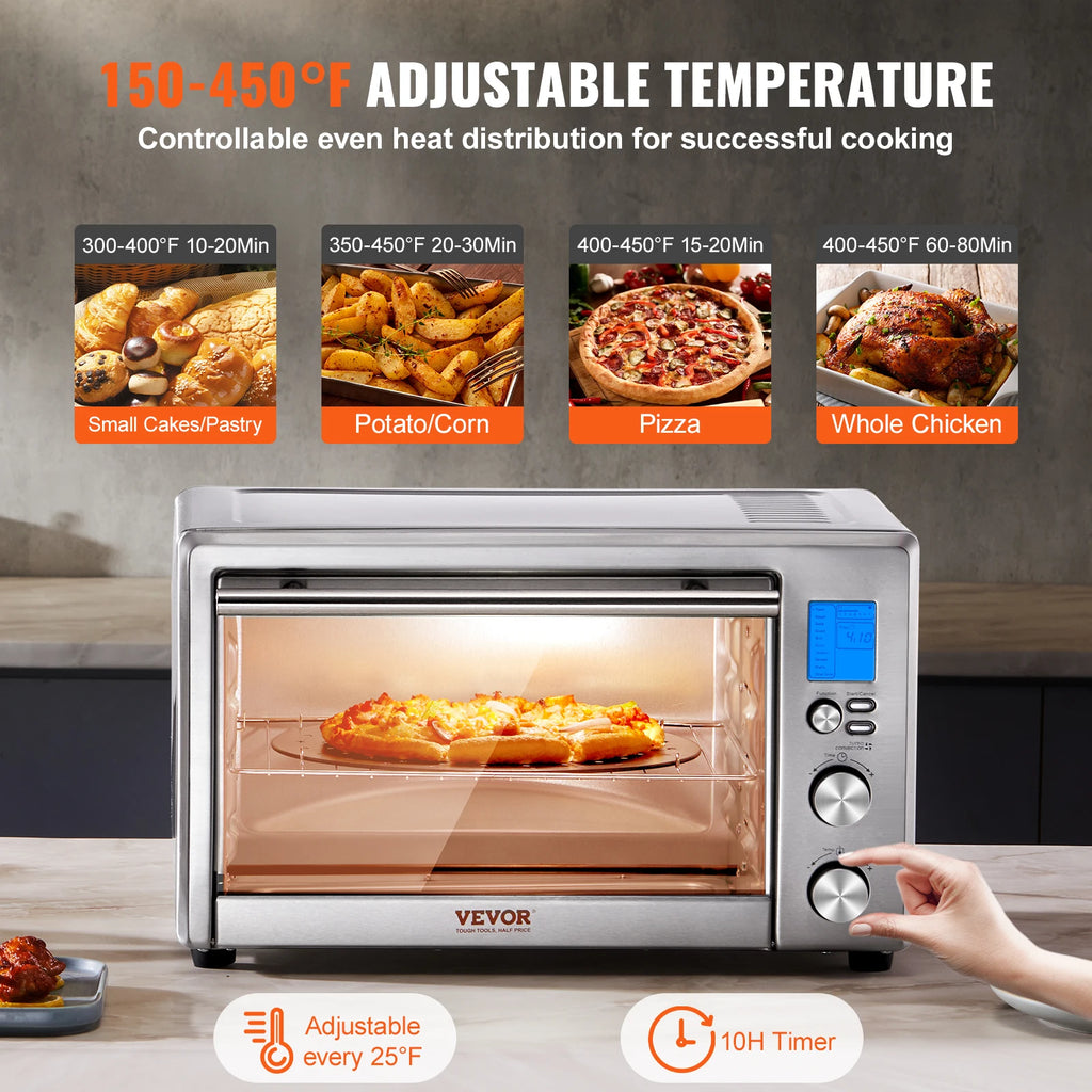 VEVOR 10-in-1 Convection Oven Multifunction Countertop Oven