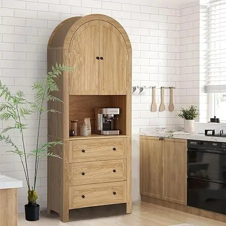 RBXCCarcase Arched Storage Cabinet With Doors And Drawers