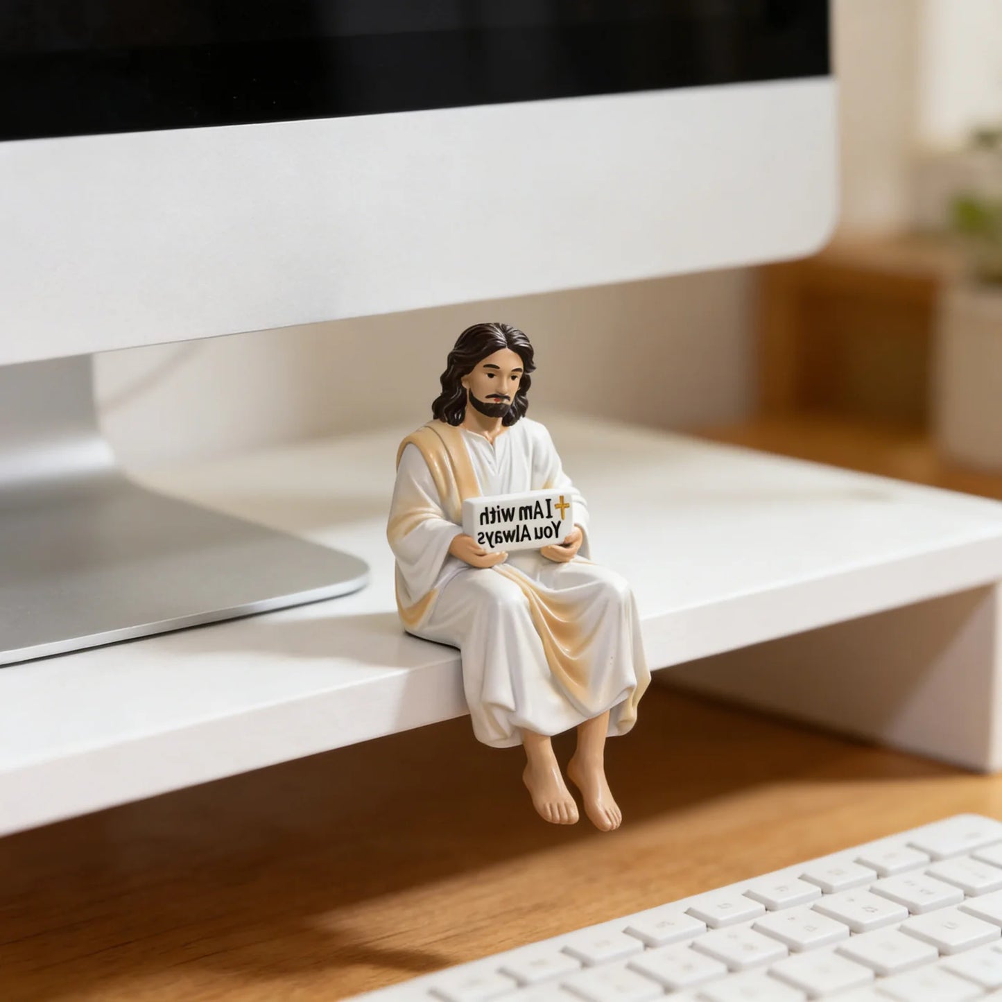 Jesus Desktop Ornament I Am With You Always