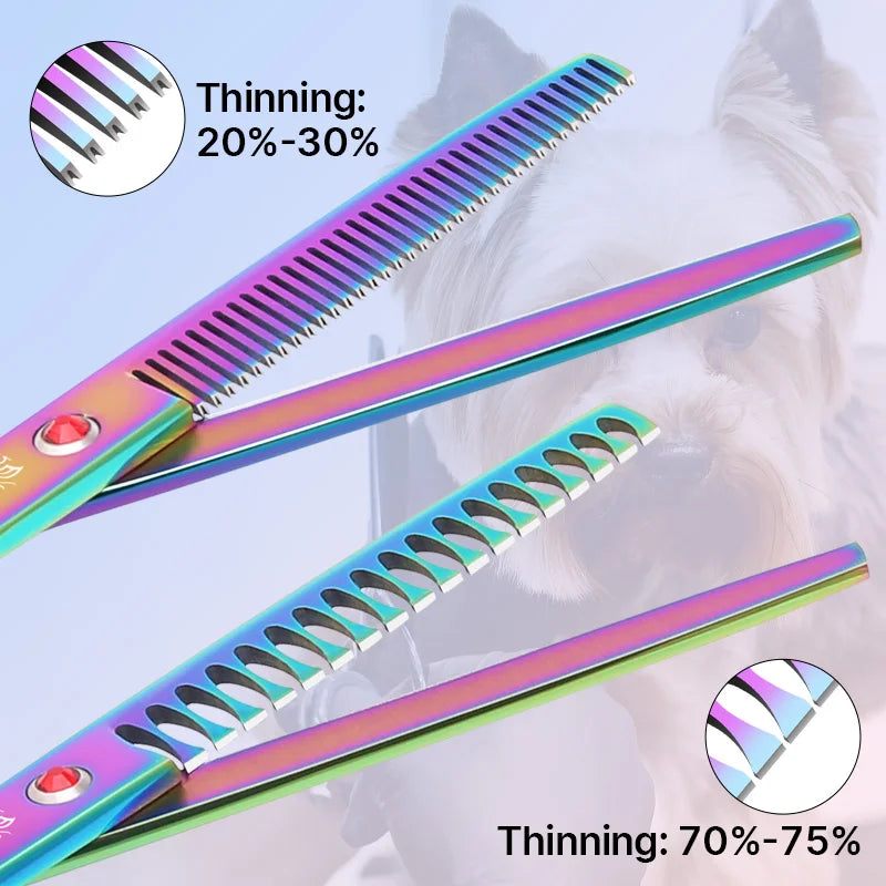 Fenice Classical 9Cr Steel Dog Grooming Scissors Set