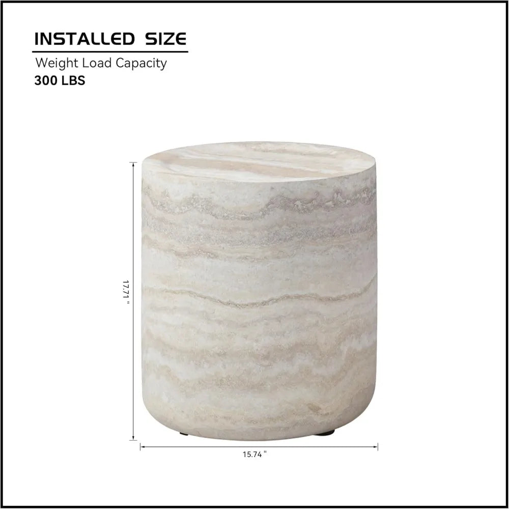 Modern Round Side Table For Living Room Small Space Office