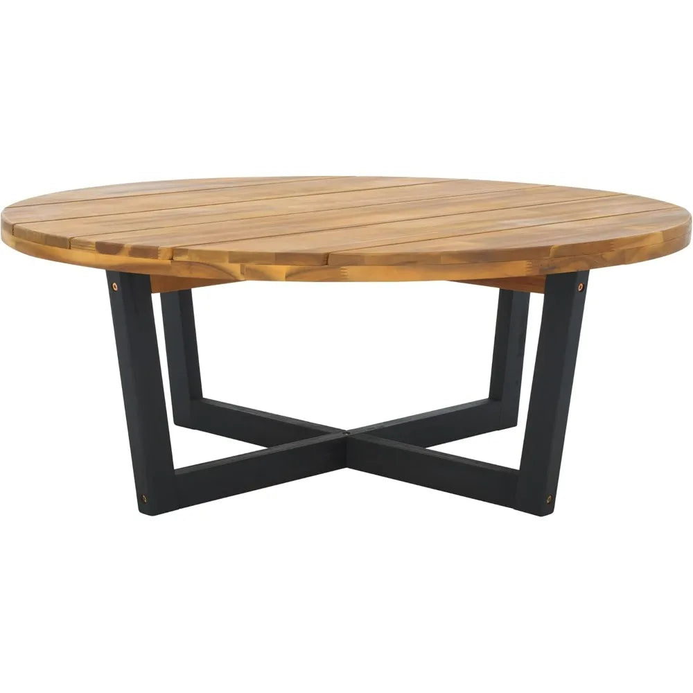 Outdoor Leo Collection Round Four Leg Coffee Table