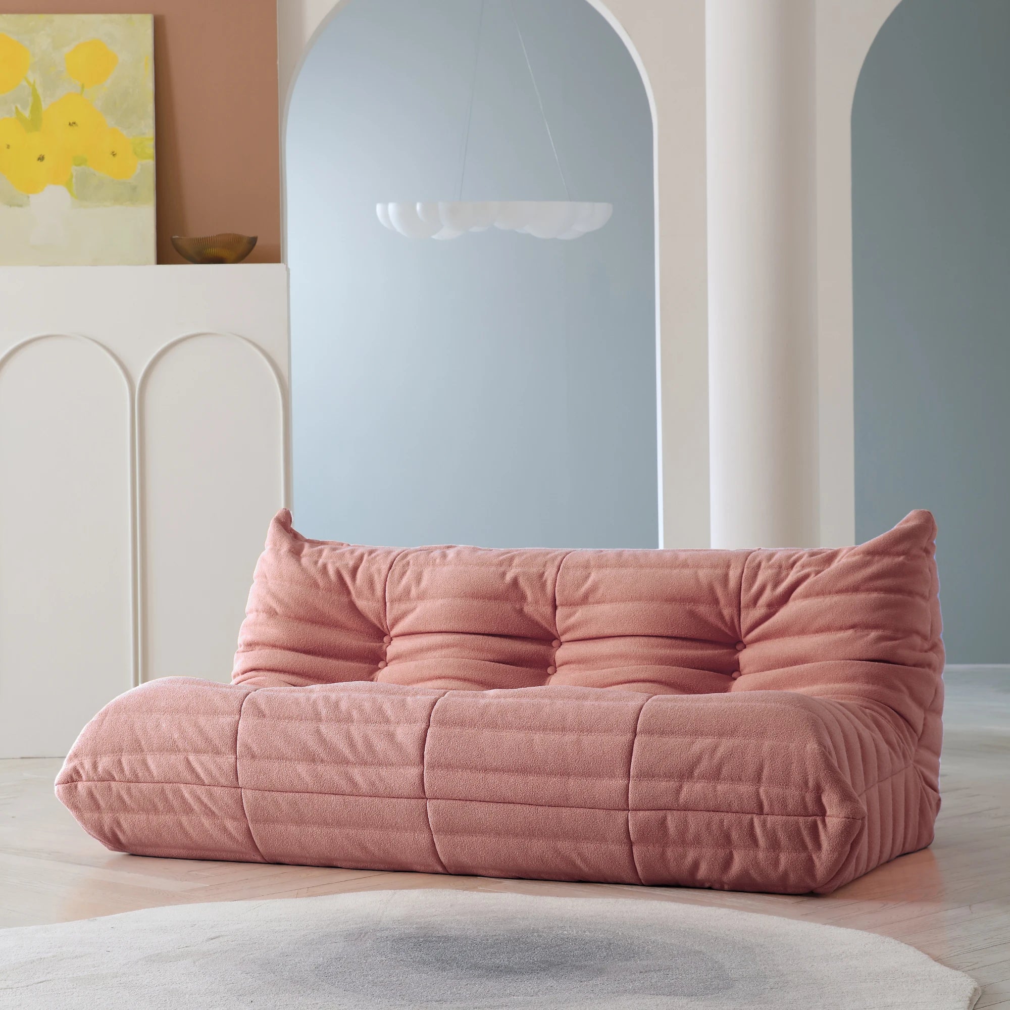 Sdorens Teddy Velvet Bean Bag Sofa Floor Lounge Chair