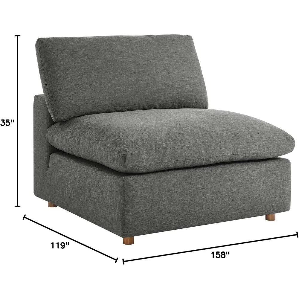 XMSJ Commix Down Filled Overstuffed Sectional Sofa Set
