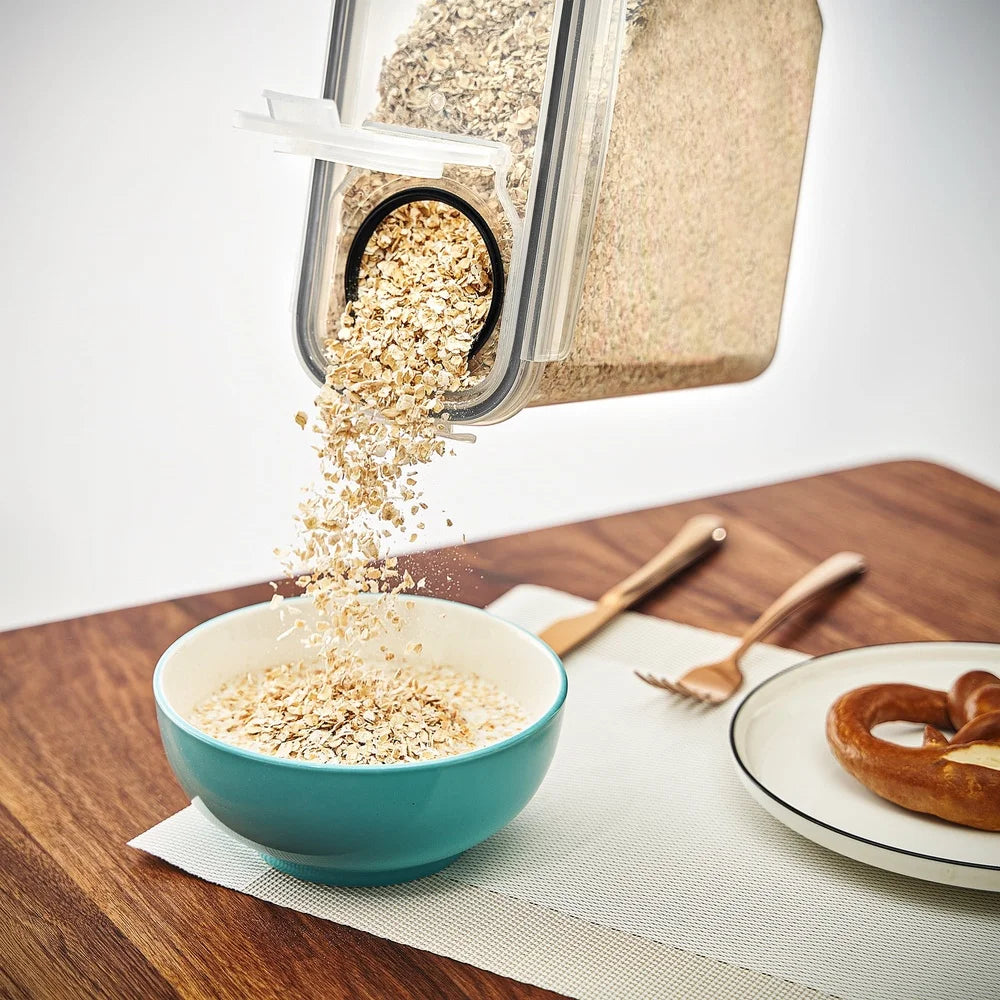 Clear Plastic Cereal Dispenser With Airtight Seal And Pour Spout 17 Cups