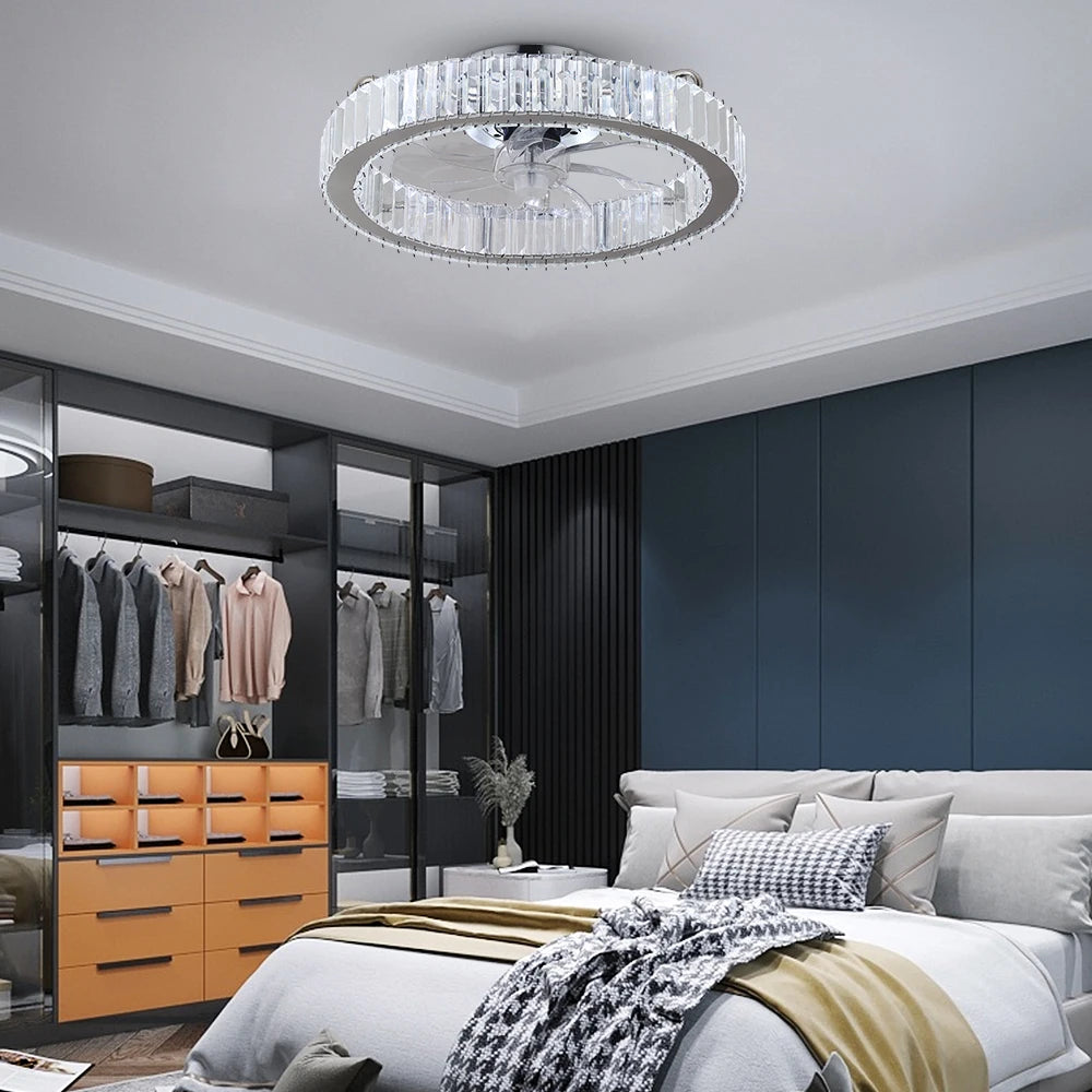 VETRULUS LED Ceiling Fan Lamp With Remote Control Now