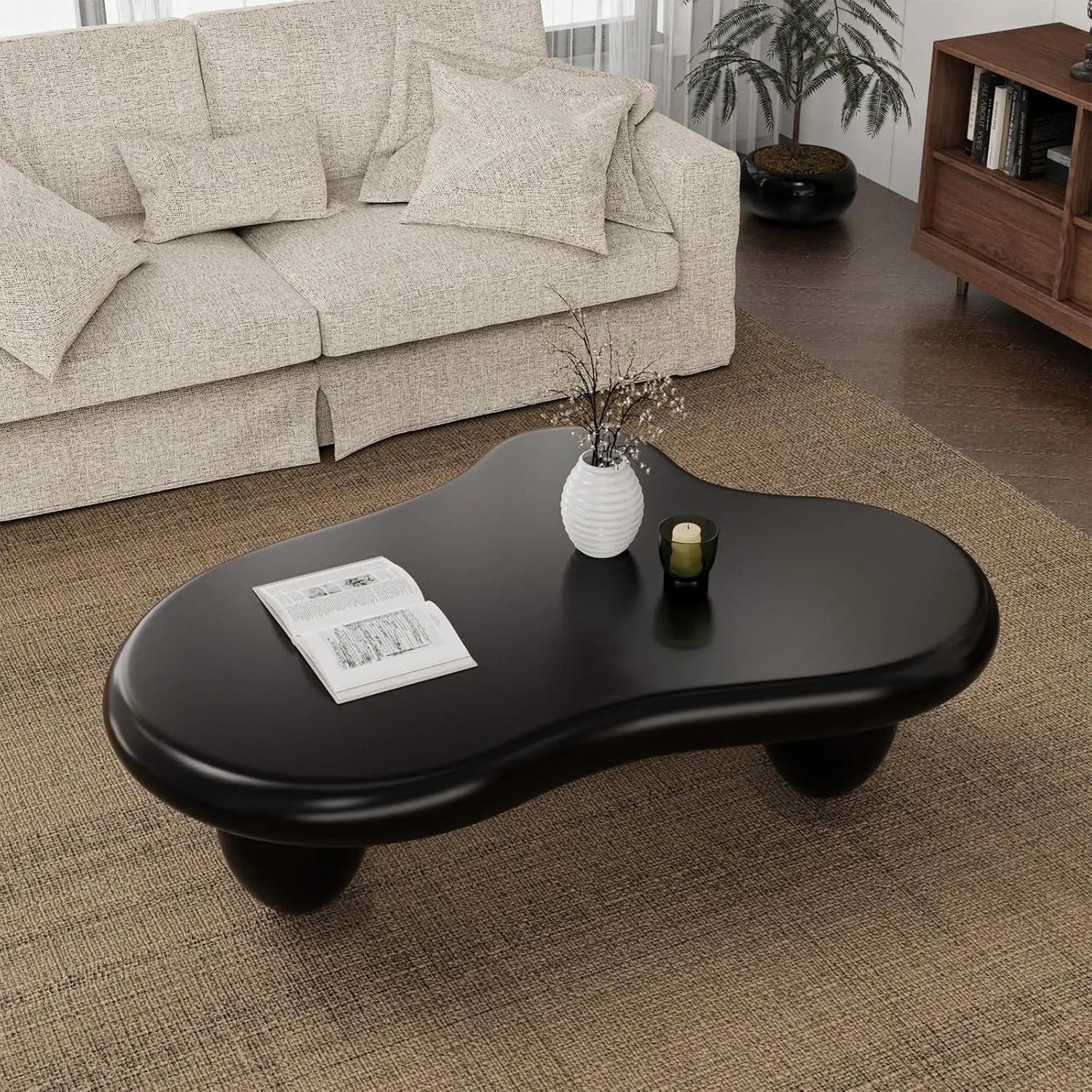 Cloud Coffee Table Modern Cute Coffee Tables Irregular Simple Tea/Center Table for Small Space End Table for Living Room