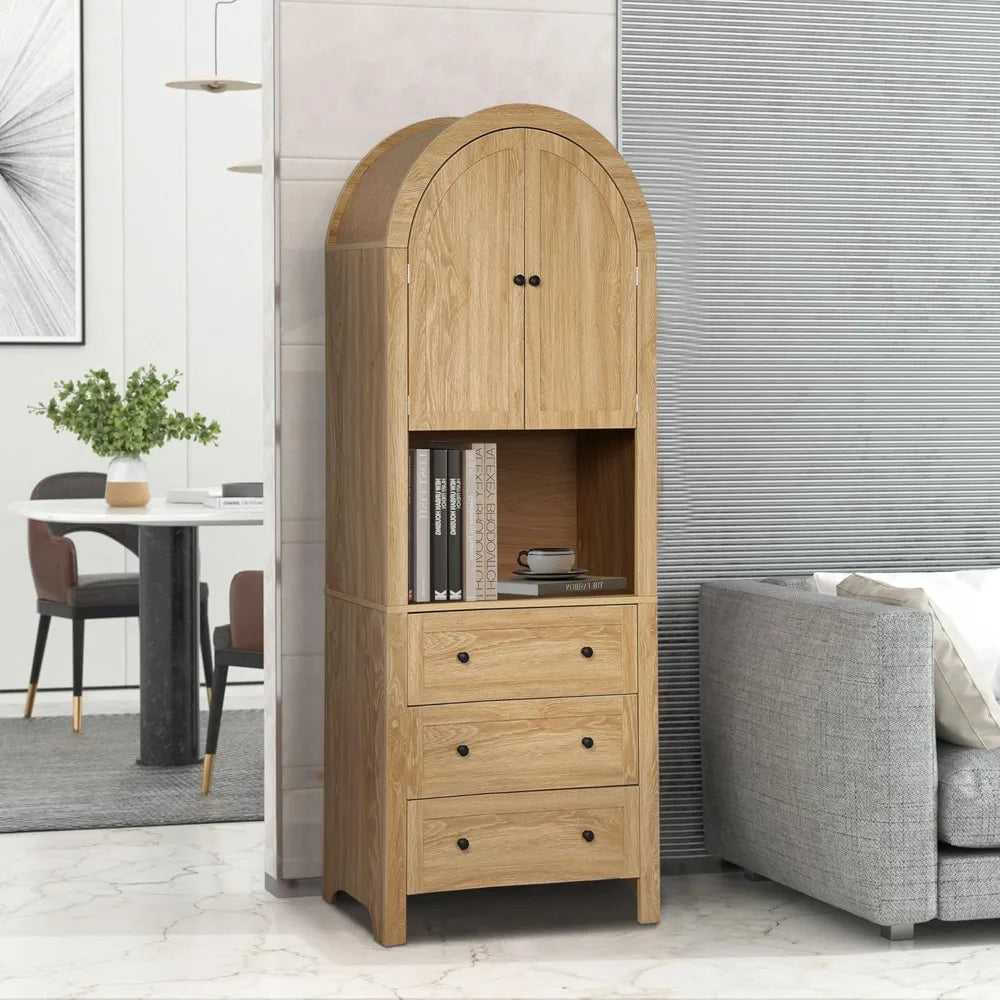 RBXCCarcase Arched Storage Cabinet With Doors And Drawers