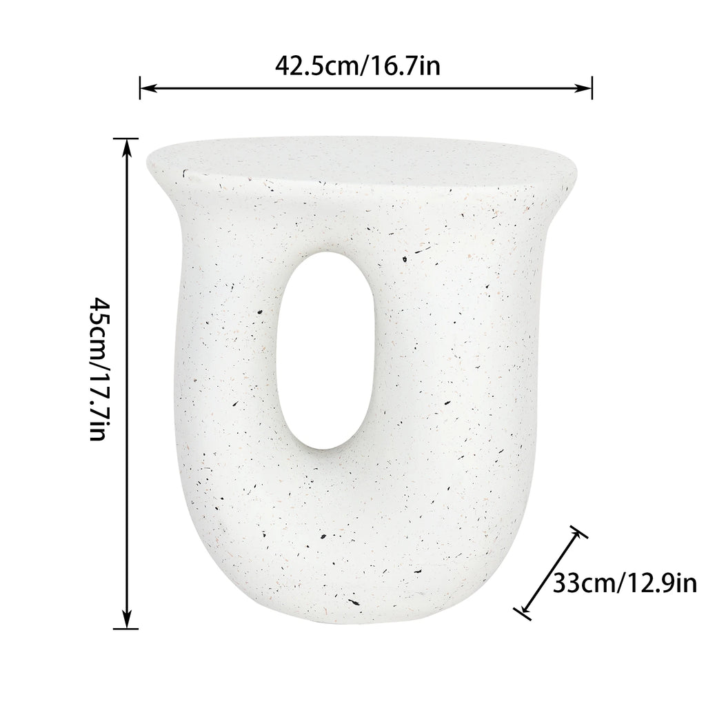 U Shaped Geometric Side End Table Coffee Table Nightstand Accent