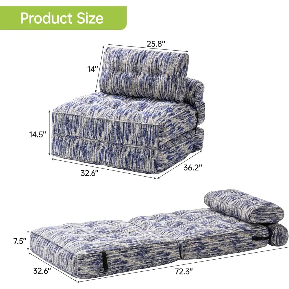Compact Sofa Bed For Adults Convertible Chair Floor Couch