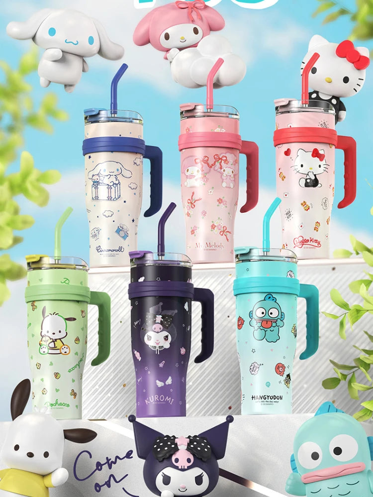 XW Sanrio Hello Kitty 1200ml Vacuum Insulated Tumbler With Straw