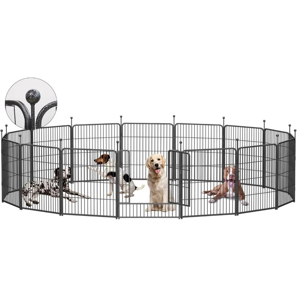 Portable Heavy Duty Folding Dog Playpen For Indoor And Outdoor Use