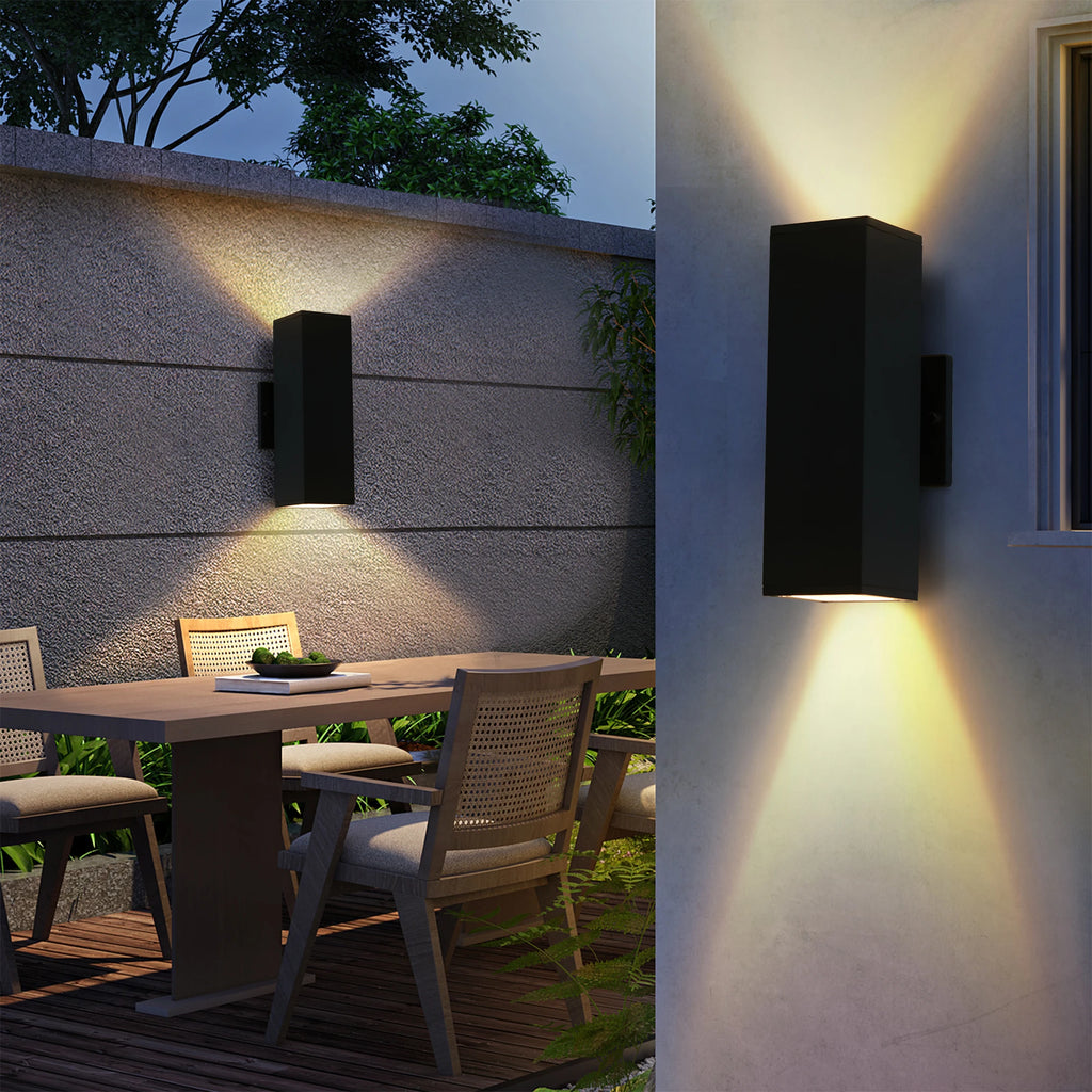 ARLGSITE Outdoor Wall Light IP65 Up and Down GU10 Aluminum
