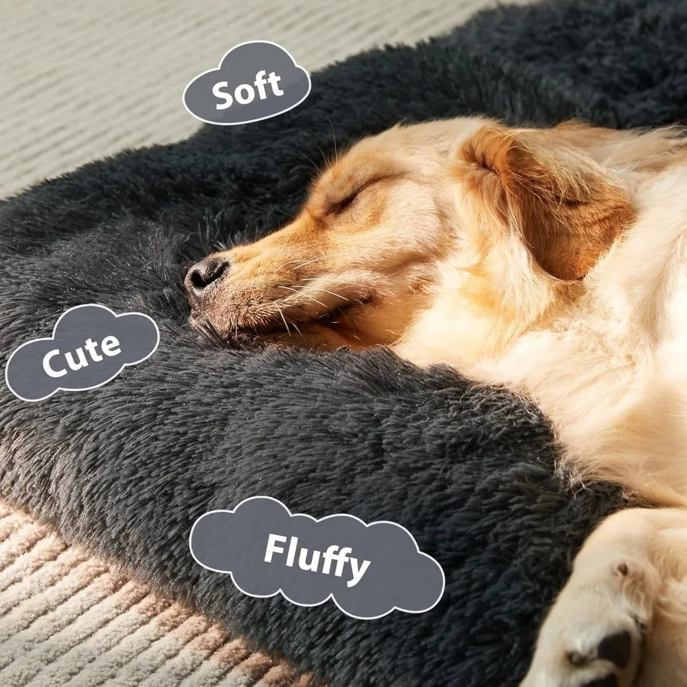 Premium Plush Dog Bed With Anti-Slip Bottom