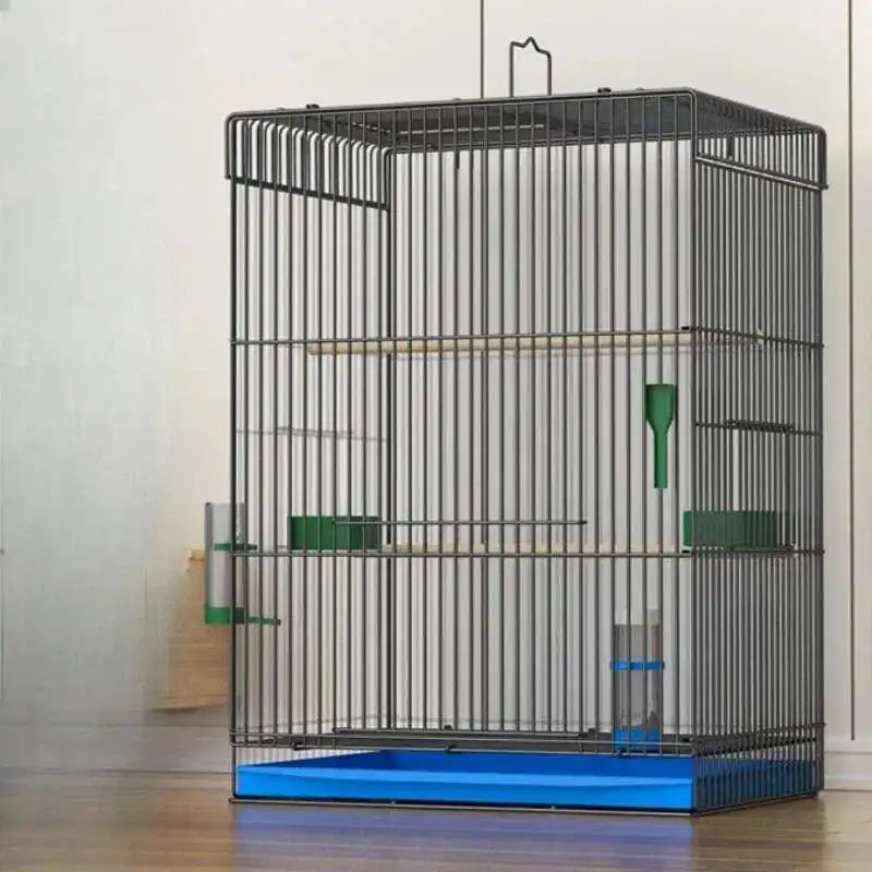 Metal Bird Cage Parrot Breeding Box Garden Gabbia Papagalli