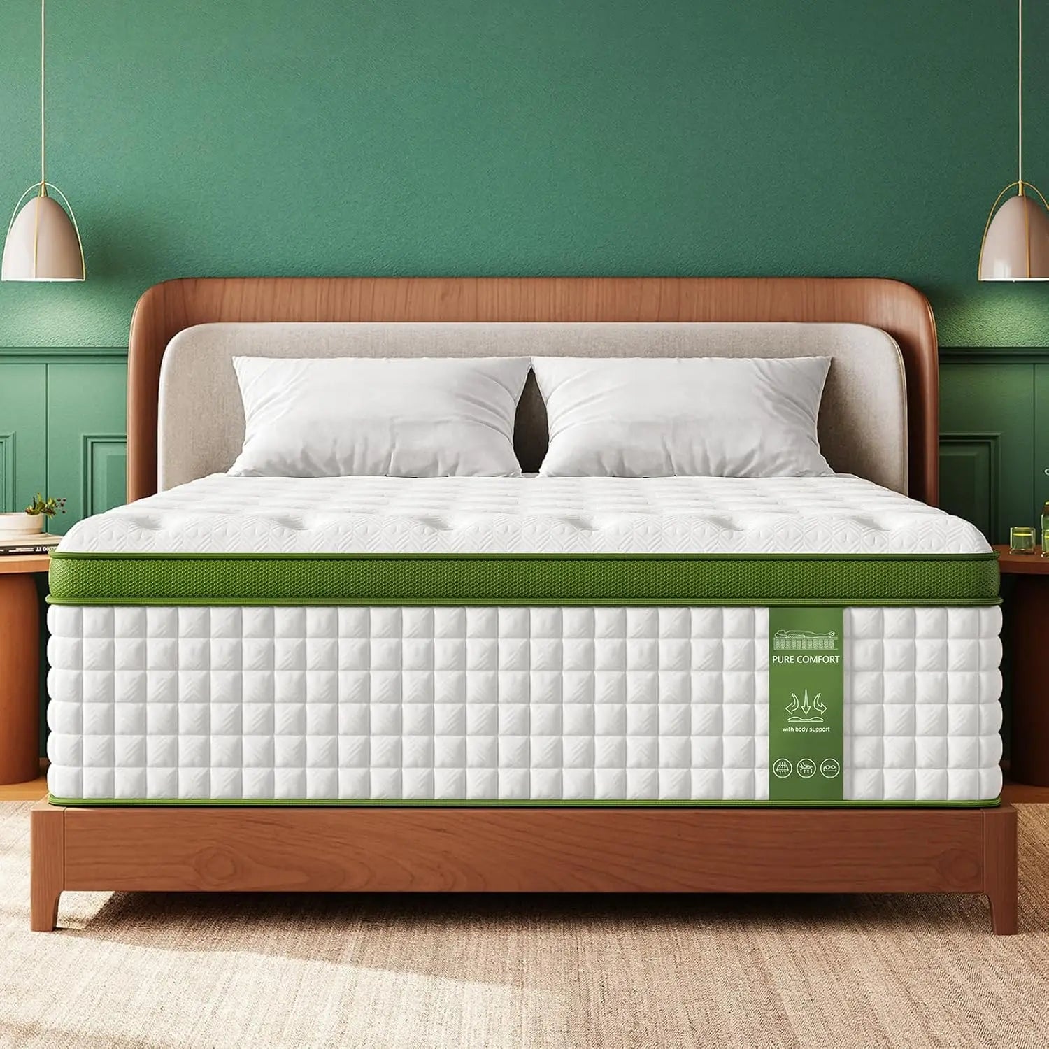 BedStory Hybrid Gel Memory Foam Mattress With Pocket Springs