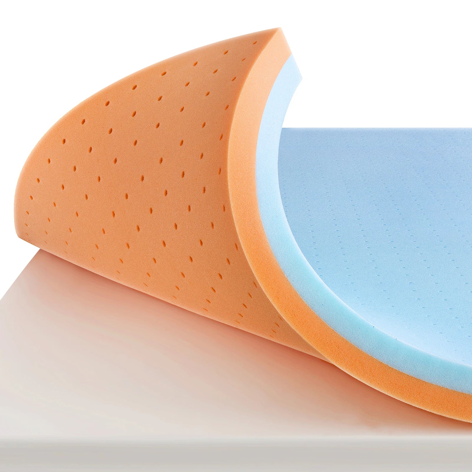 Maxzzz Cooling Gel Memory Foam Mattress Topper With Copper Foam